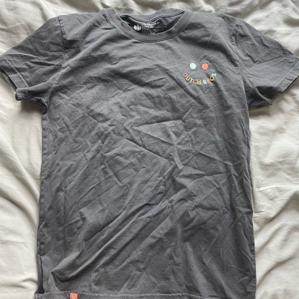 Dutch Bros Gray Short Sleeve Tee Classic Style